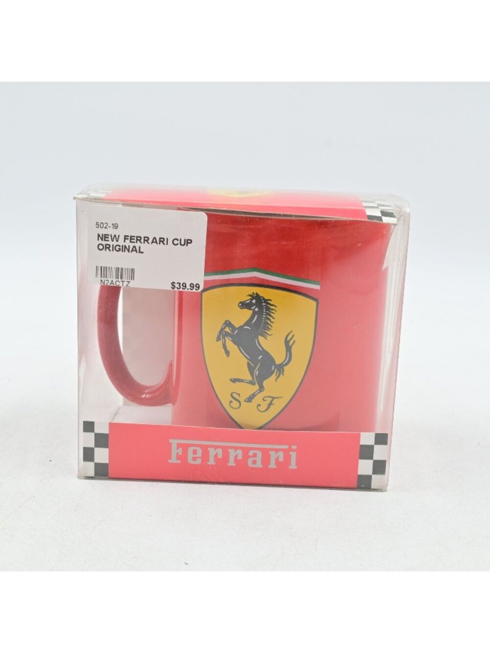 Ferrari Ceramic Coffee Mug Scuderia SF Shield Logo Official F1 Gift Cup New